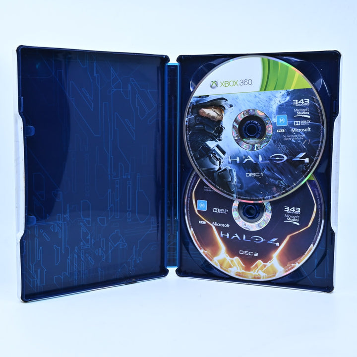 Halo 4 - Steelbook - Xbox 360 Game - No Manual - PAL - MINT DISC!