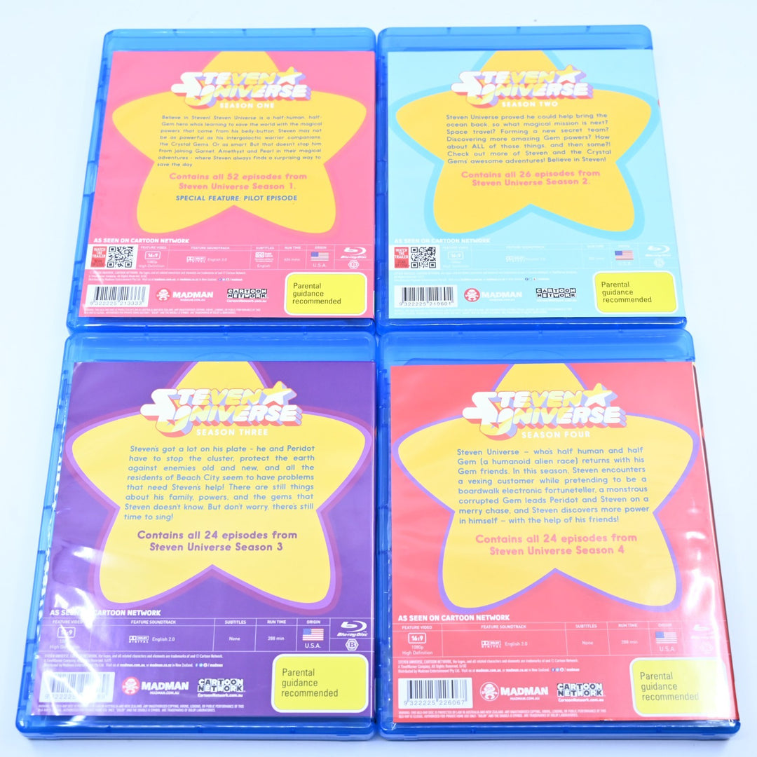 Steven Universe - Season 1-4 Complete - 5 Discs - Region B - Bluray Collection