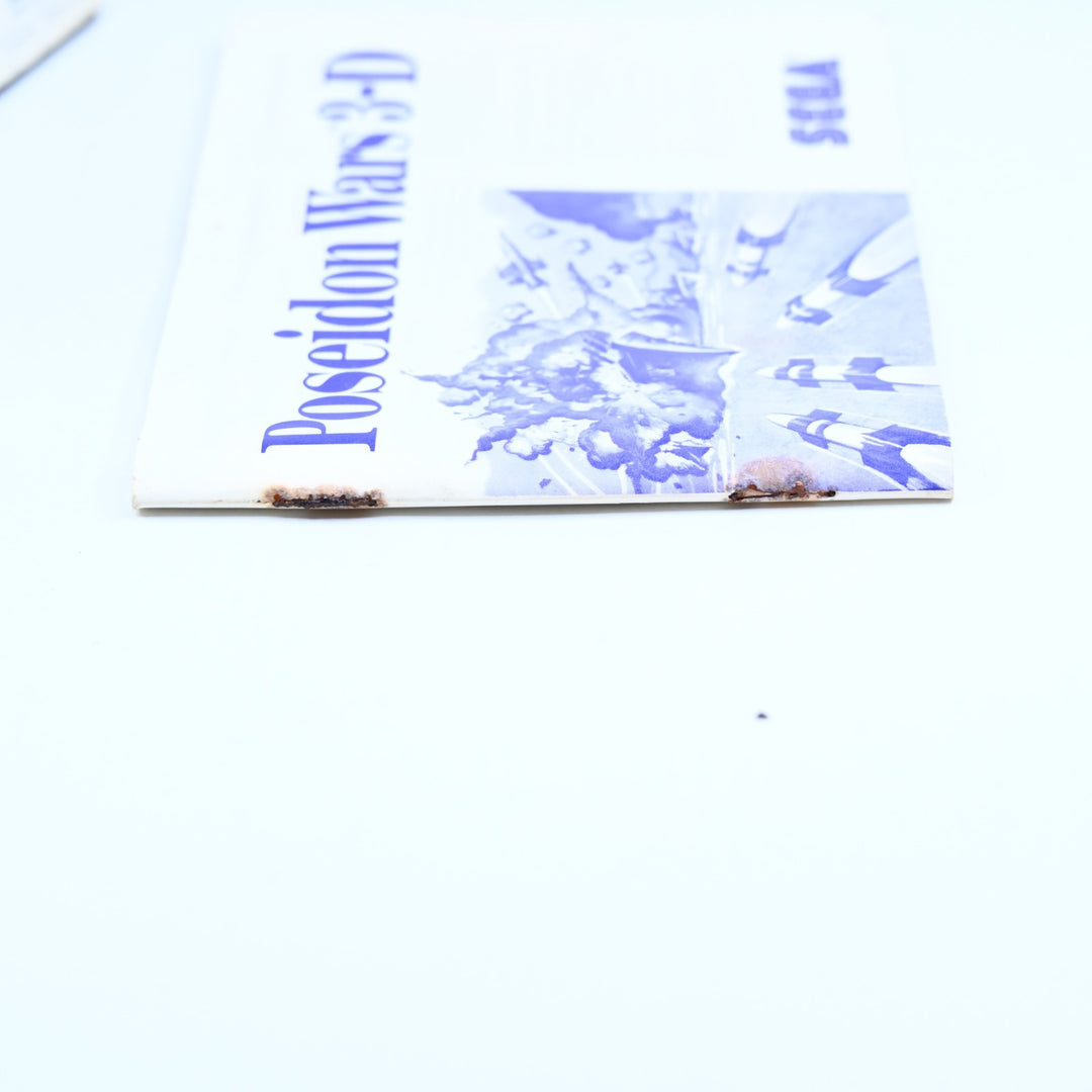 Poseidon Wars 3-D - Sega Master System Game + Manual - PAL - FREE POST!