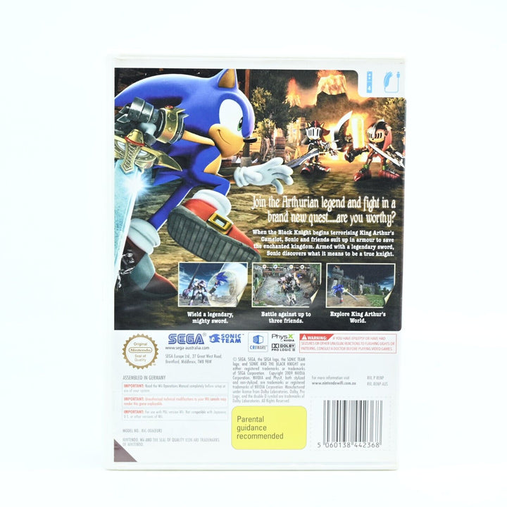 Sonic and the Black Knight - Nintendo Wii Game + Manual - PAL - MINT DISC!