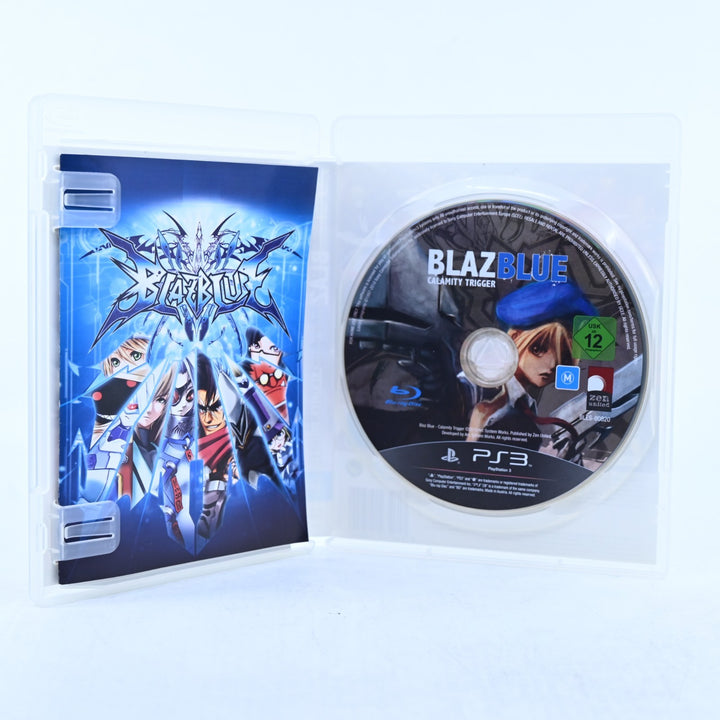 BlazBlue Calamity Trigger - Sony Playstation 3 / PS3 Game + Manual - MINT DISC!