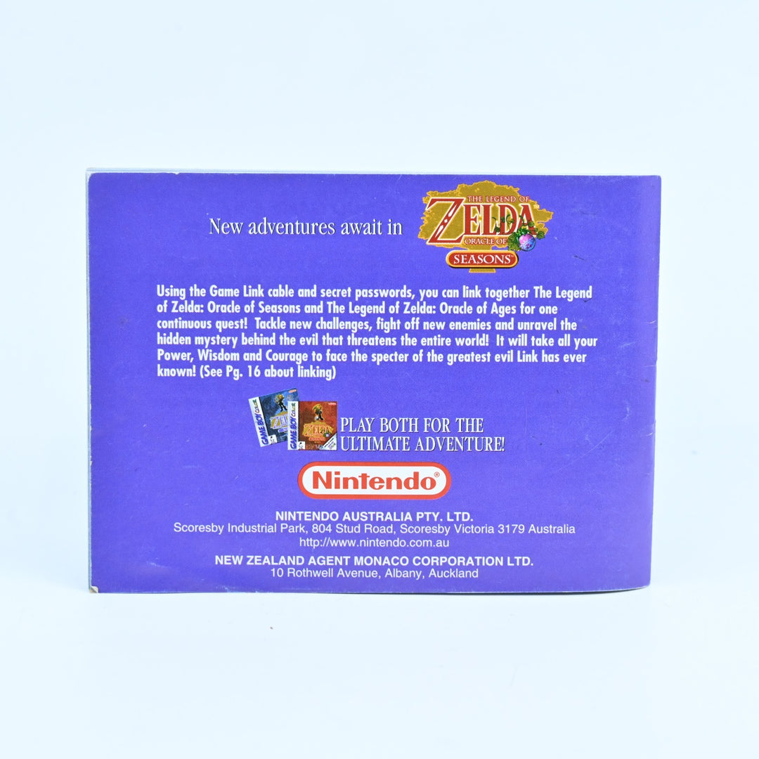The Legend of Zelda: Oracle of Ages - Nintendo Gameboy Color Boxed Game