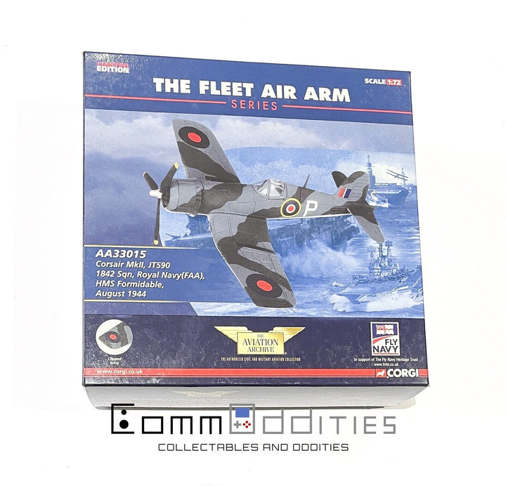 AS NEW! Corgi 1:72 AA33015 - Corsair MKII JT590 1842 Sqn - Royal Navy Plane