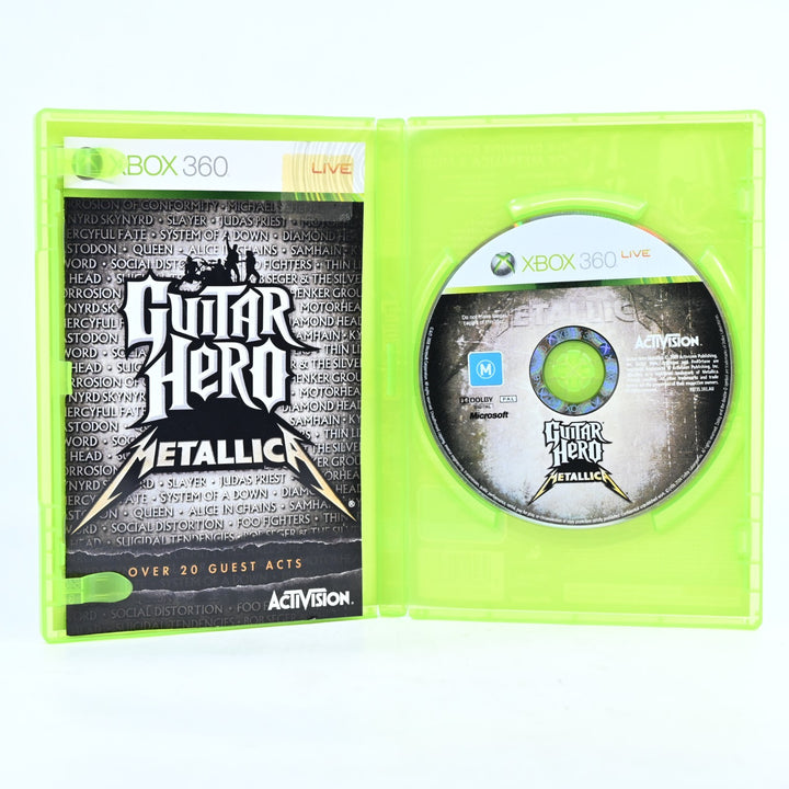 Gutair Hero: Metallica - Xbox 360 Game + Manual - PAL - MINT DISC!