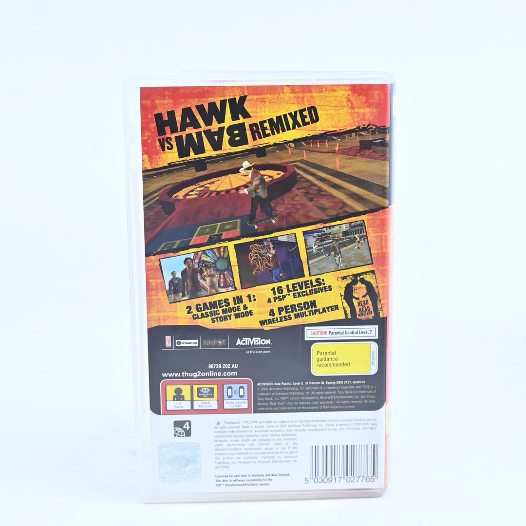 Tony Hawk's Underground 2 Remix - Sony PSP Game + Manual - FREE POST!