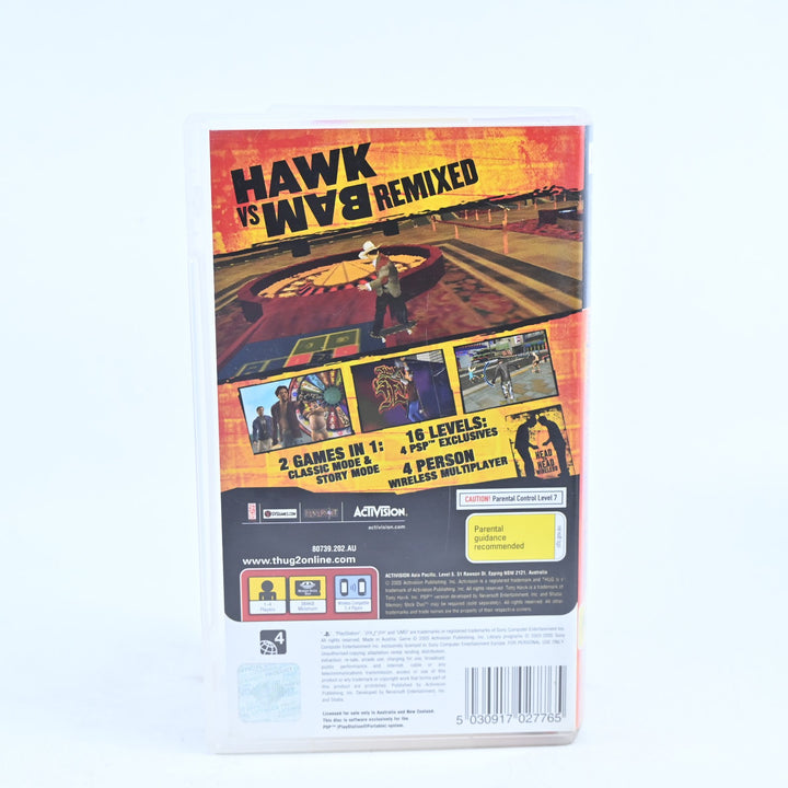 Tony Hawk's Underground 2 Remix - Sony PSP Game + Manual - FREE POST!