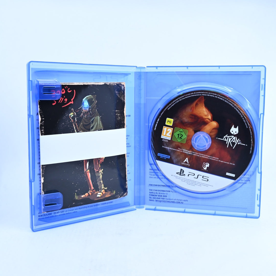 Stray - Sony Playstation 5 / PS5 Game - MINT DISC! + Cards!