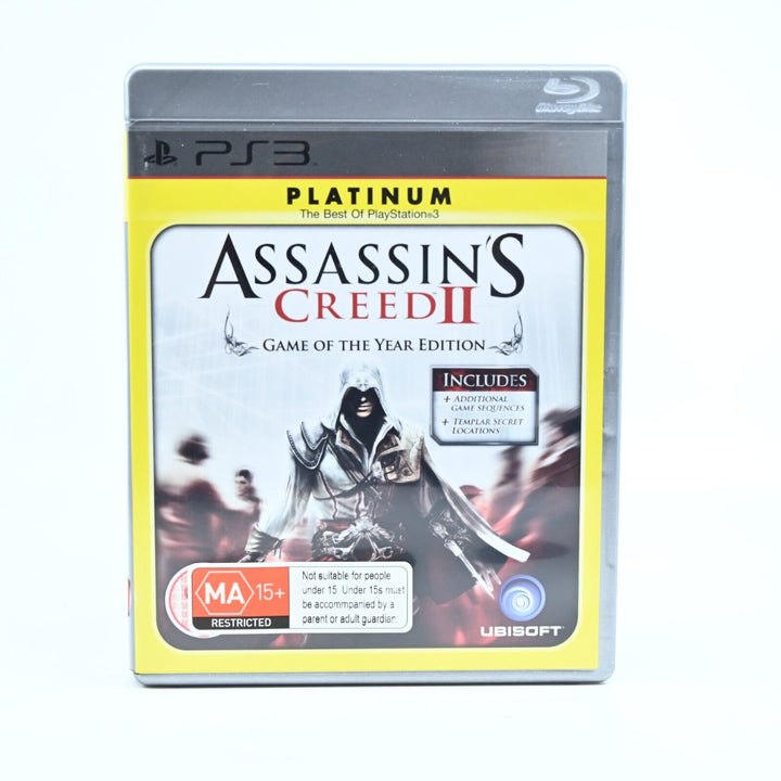 Assassin's Creed II 2 - GOTY Edition - Sony Playstation 3 / PS3 Game + Manual