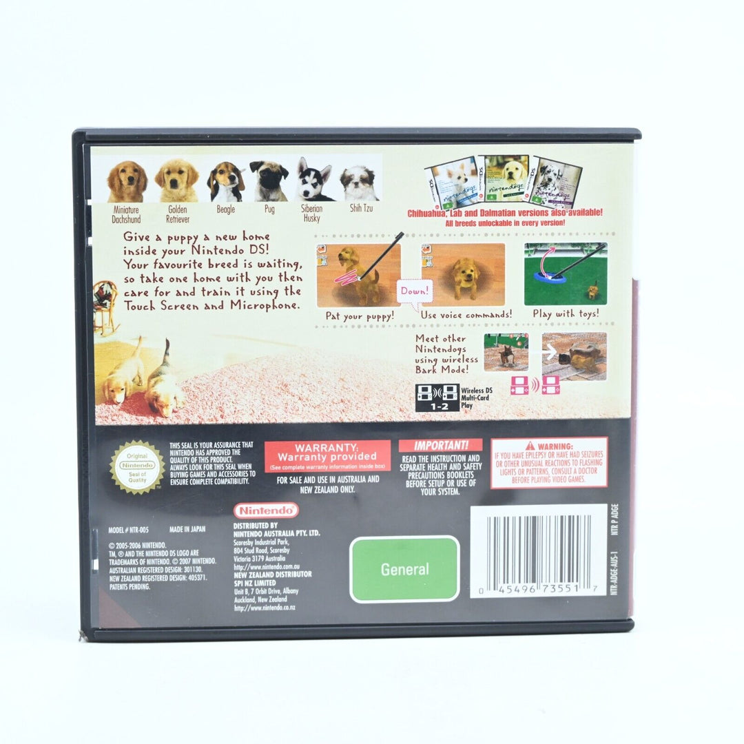 Nintendogs: Dashshund & Friends - Nintendo DS Game + Manual - PAL - FREE POST!