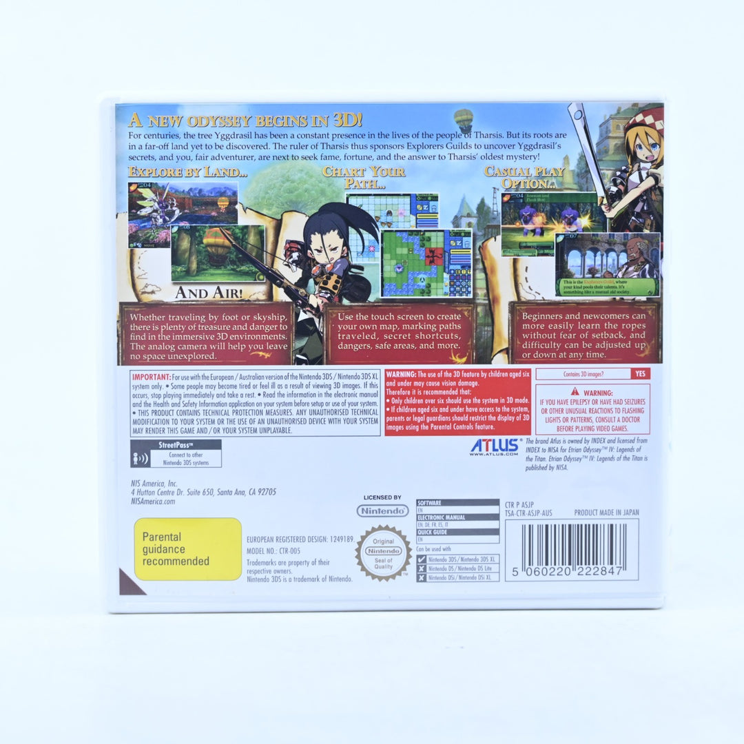 Etrian Odyssey IV: Legends of the Titan - Nintendo 3DS Game - PAL + Manual