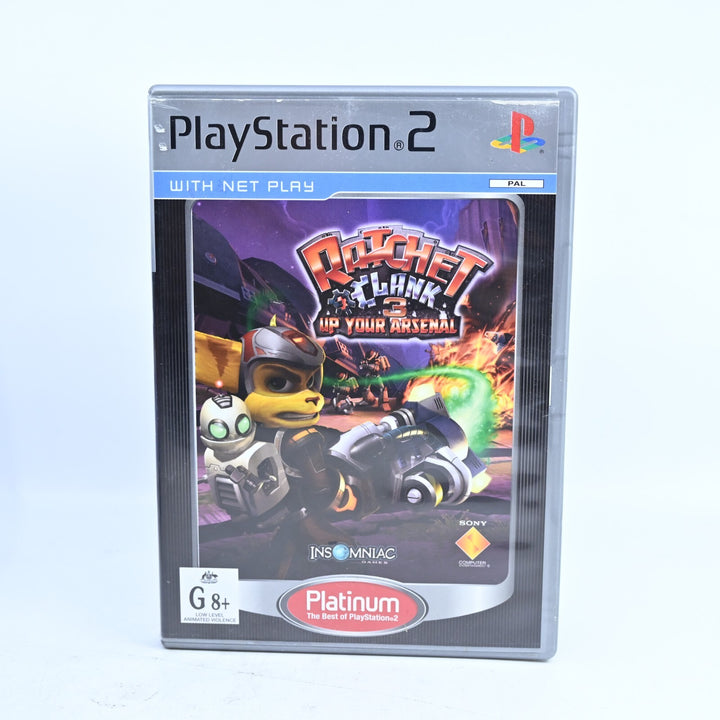 Ratchet & Clank 3: Up Your Arsenal - No Manual - Sony Playstation 2 / PS2 Game