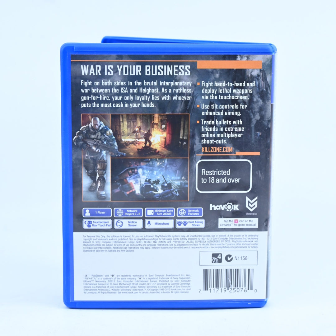 Killzone Mercenary - Sony PS Vita Game - FREE POST!