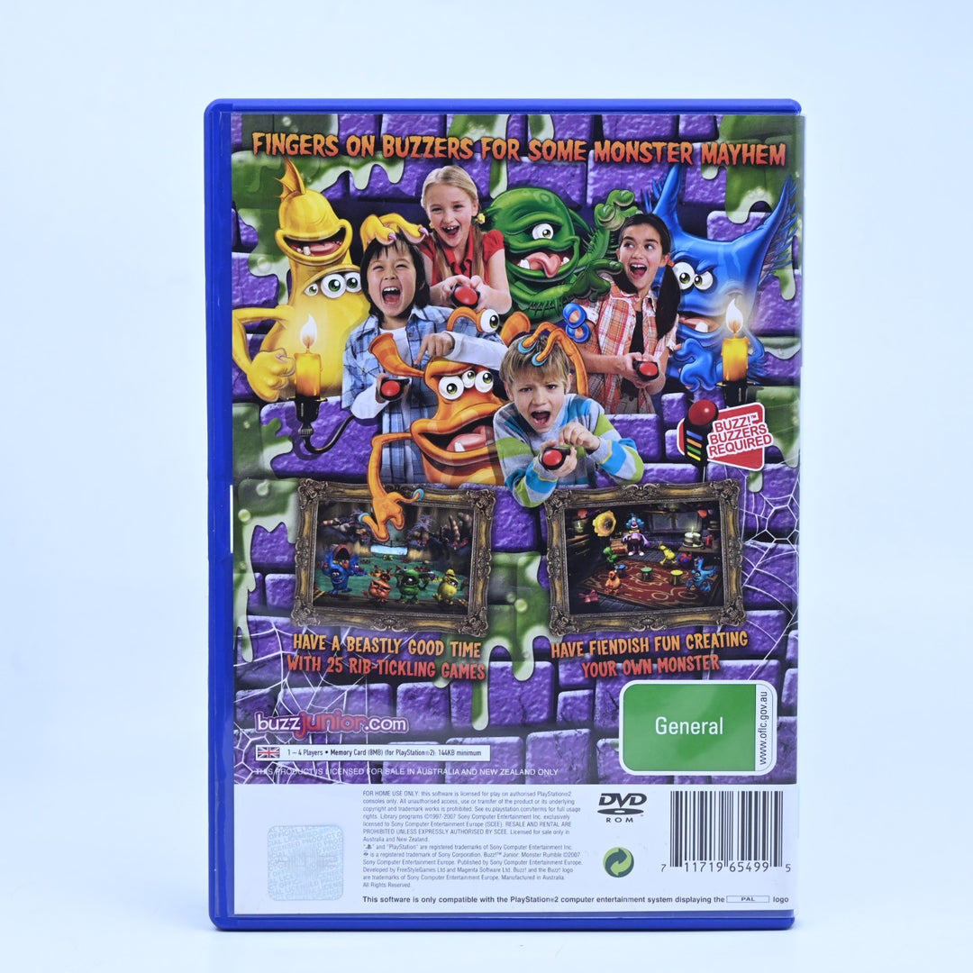 Buzz! Junior Monster Rumble - Sony Playstation 2 / PS2 Game + Manual - PAL