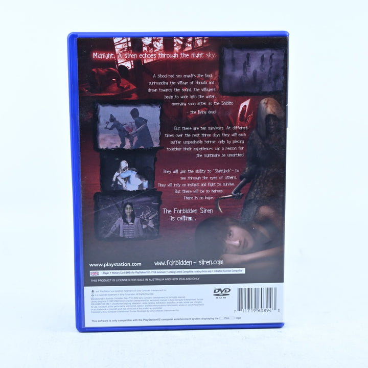 Forbidden Siren - Sony Playstation 2 / PS2 Game + Manual - PAL