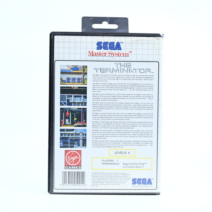 The Terminator - Sega Master System Game + Manual - PAL - FREE POST!