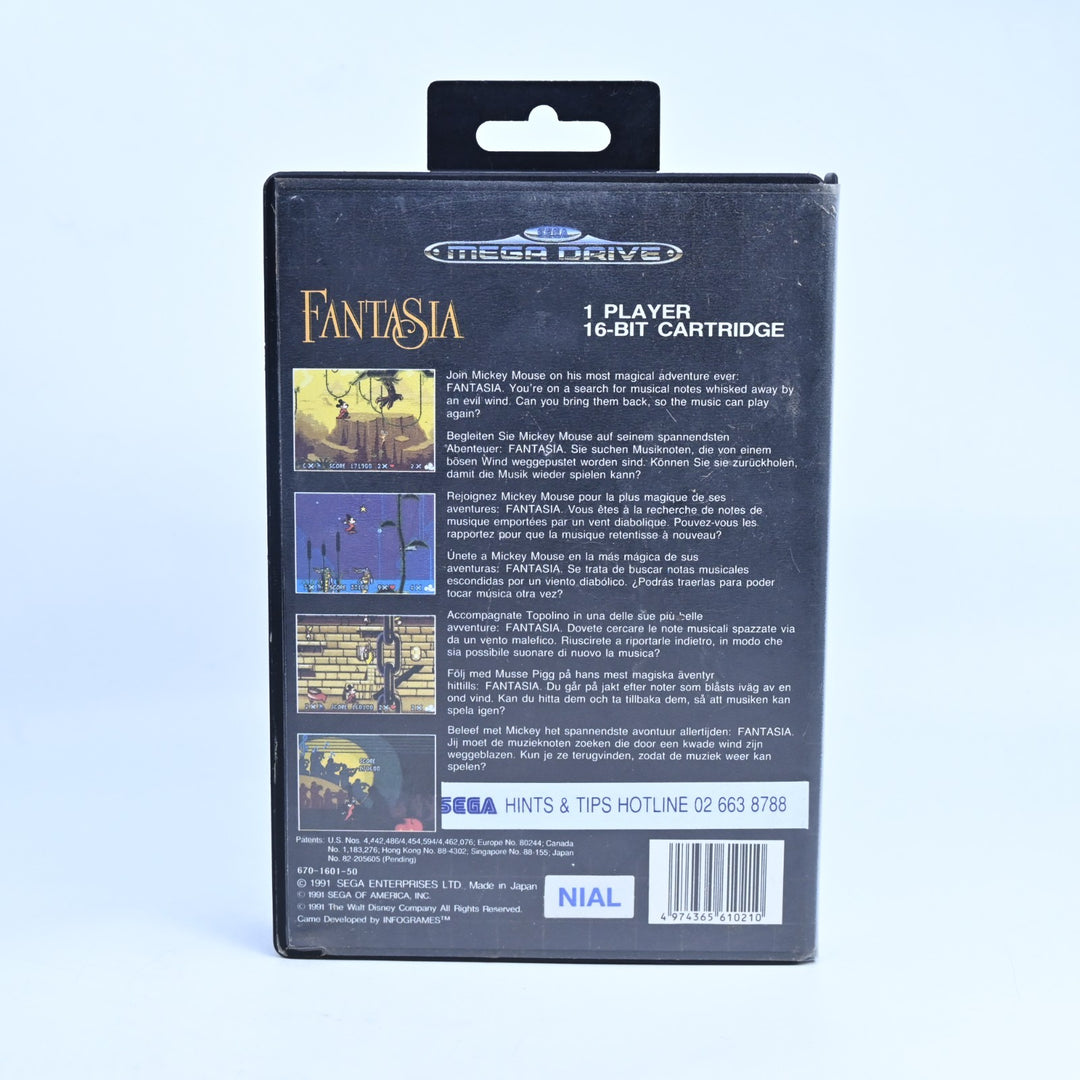 Fantasia - Sega Mega Drive Game + Manual - PAL - FREE POST!