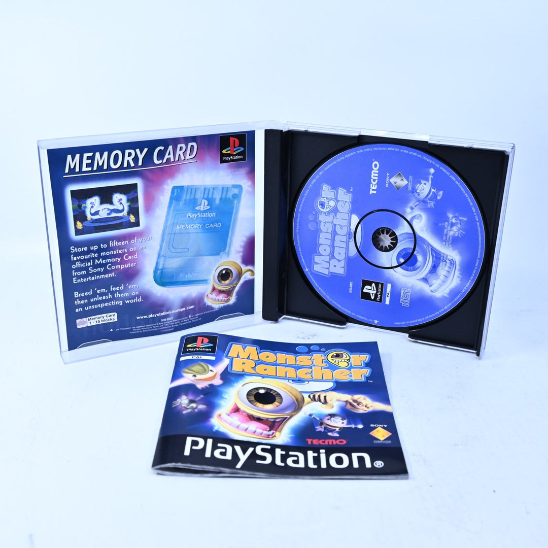 Monster Rancher - Sony Playstation 1 / PS1 Game + Manual - PAL - MINT DISC!