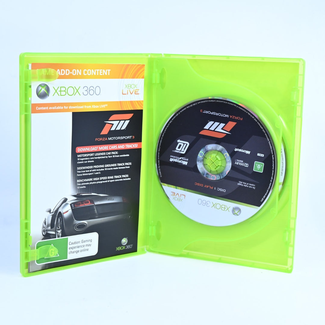 Forza Motorsport 3 - Xbox 360 Game + Manual - PAL - MINT DISC!