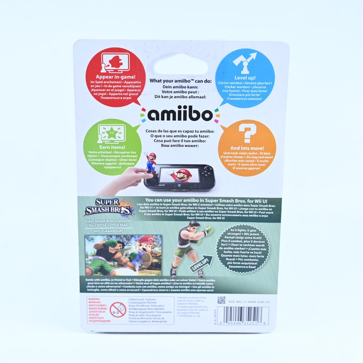 SEALED! Little Mac Amiibo No. 16 - Super Smash Bros. Collection - Toy