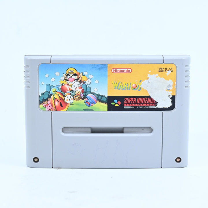 Wario's Woods - Super Nintendo / SNES Game - PAL - FREE POST!