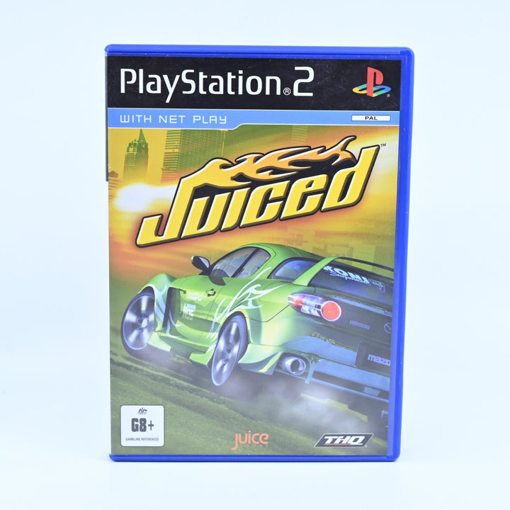 Juiced - Sony Playstation 2 / PS2 Game + Manual - PAL - NEAR MINT DISC!