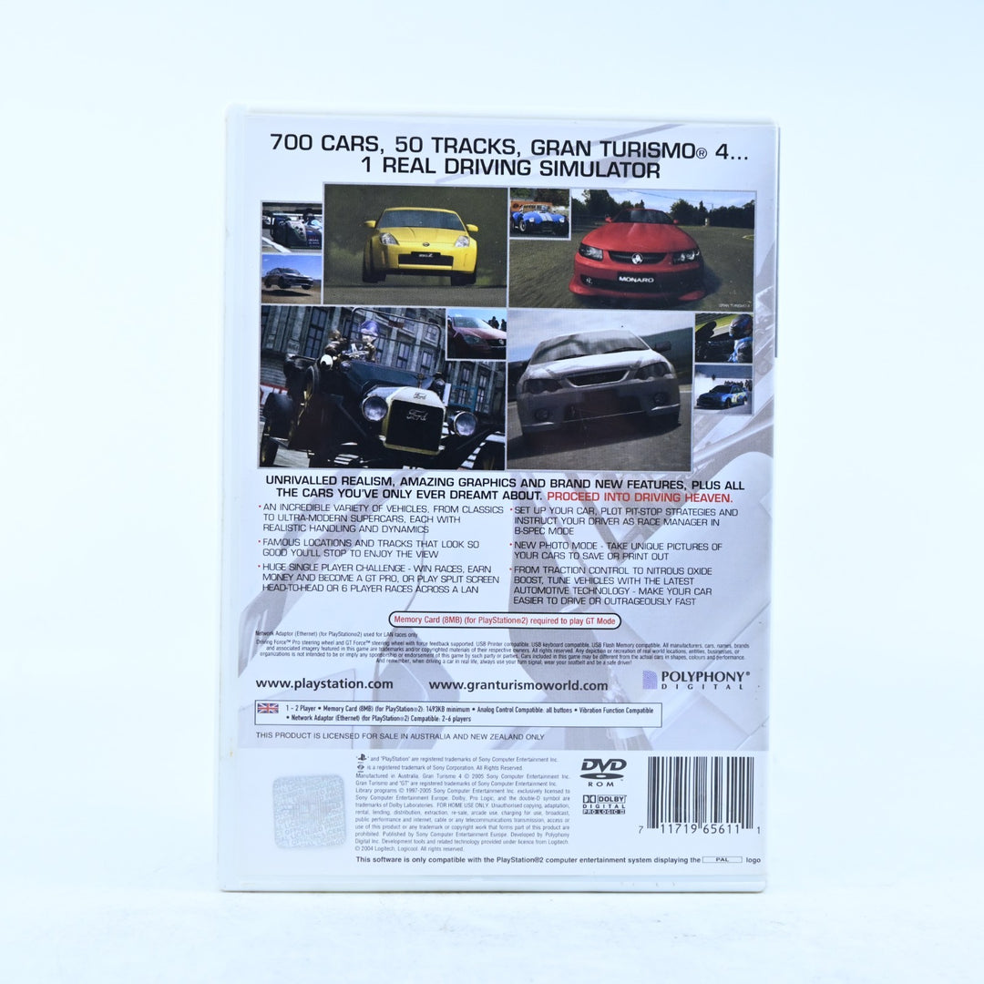 Gran Turismo 4 - Sony Playstation 2 / PS2 Game + Manual - PAL - MINT DISC!