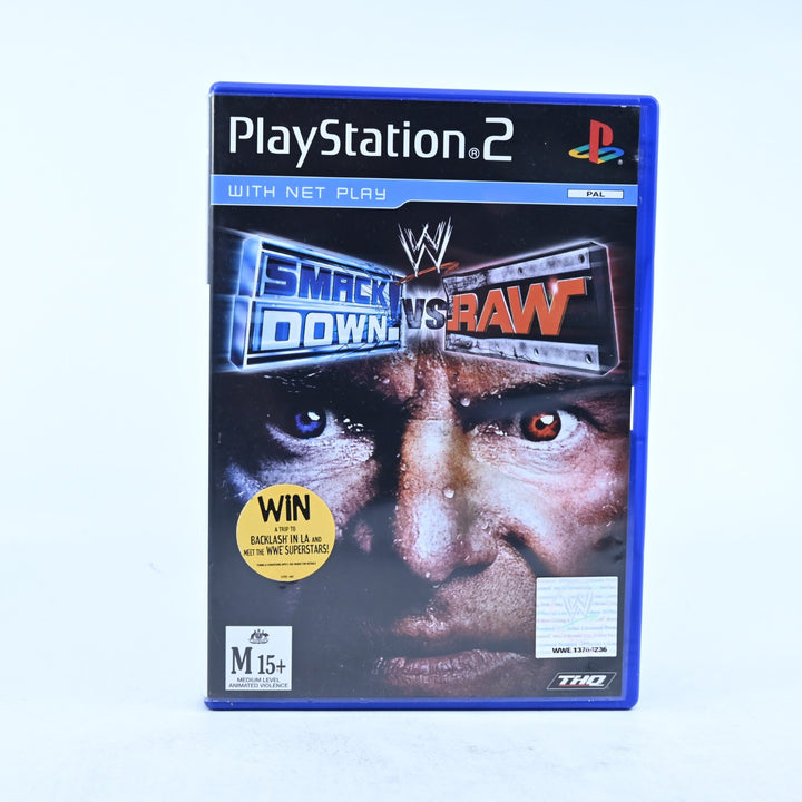 SmackDown! Vs. Raw - Sony Playstation 2 / PS2 Game - No Manual - PAL