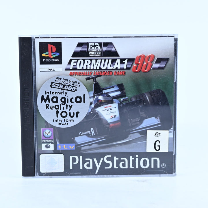 Formula 1 98 - Sony Playstation 1 / PS1 Game - No Manual - PAL - MINT DISC!