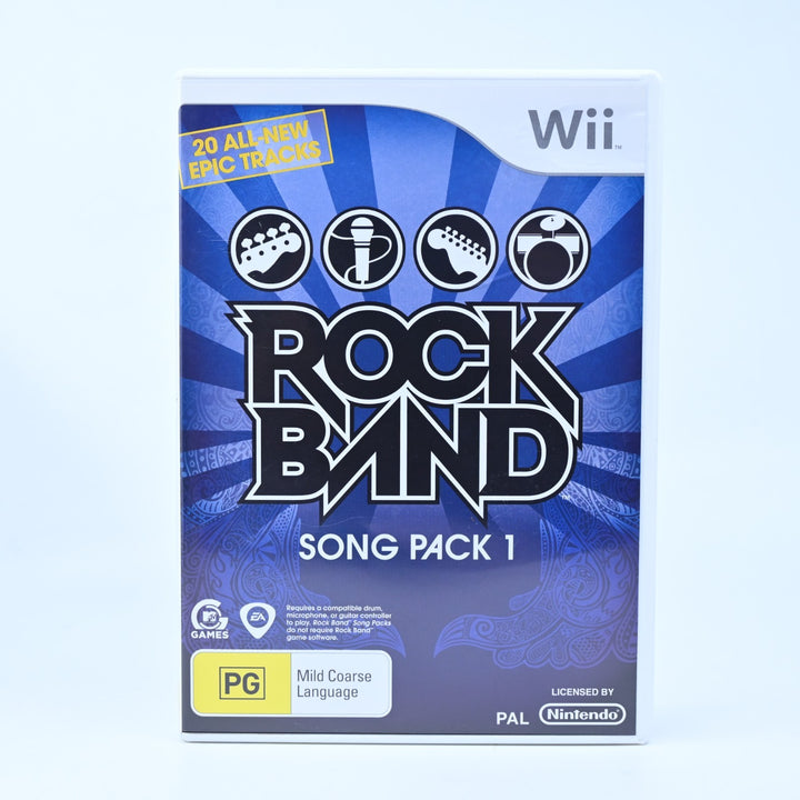 Rock Band Song Pack 1 - Nintendo Wii Game + Manual - PAL - MINT DISC!