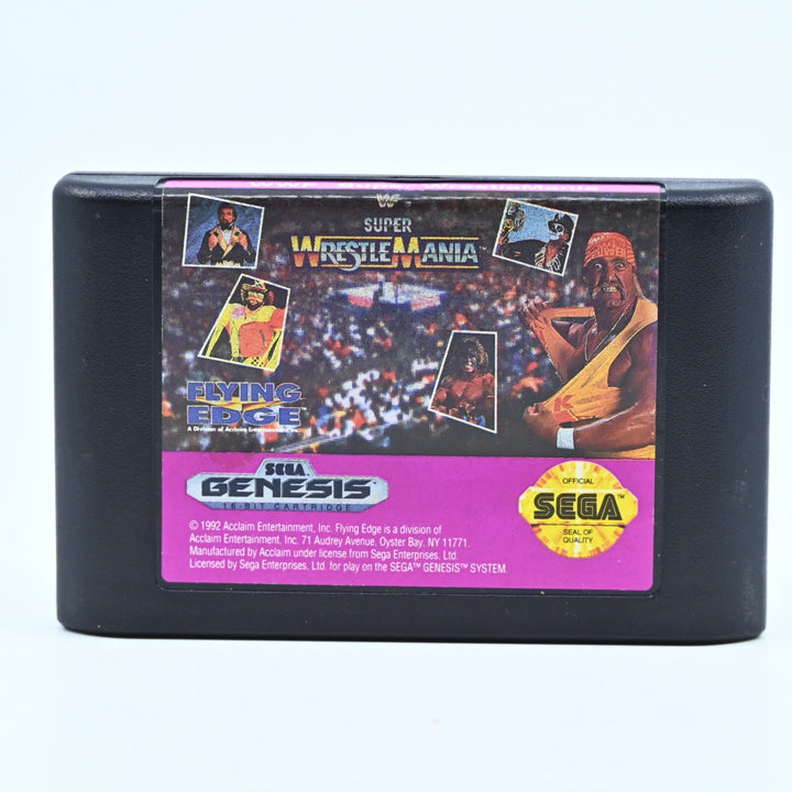 WWF Super Wrestlemania - Sega Genesis Game + Manual - FREE POST!