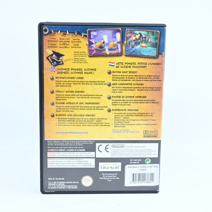 Rayman 3: Hoodlum Havoc - Nintendo Gamecube Game + Manual - PAL - FREE POST!