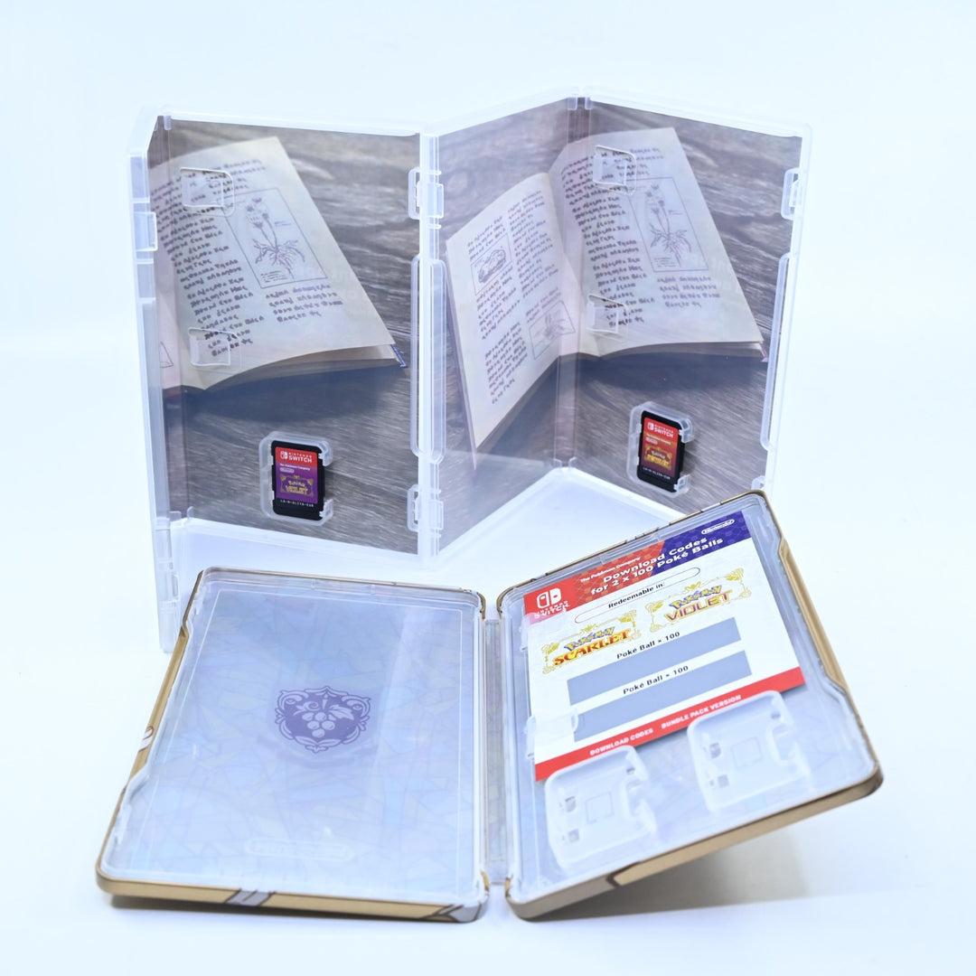 Pokemon Scarlet + Violet Dual Pack Steelbook Edition - Nintendo Switch Game