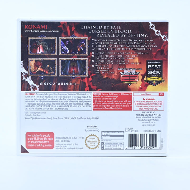 Castlevania: Lords of Shadow Mirror of Fate - Nintendo 3DS Game - PAL + Manual