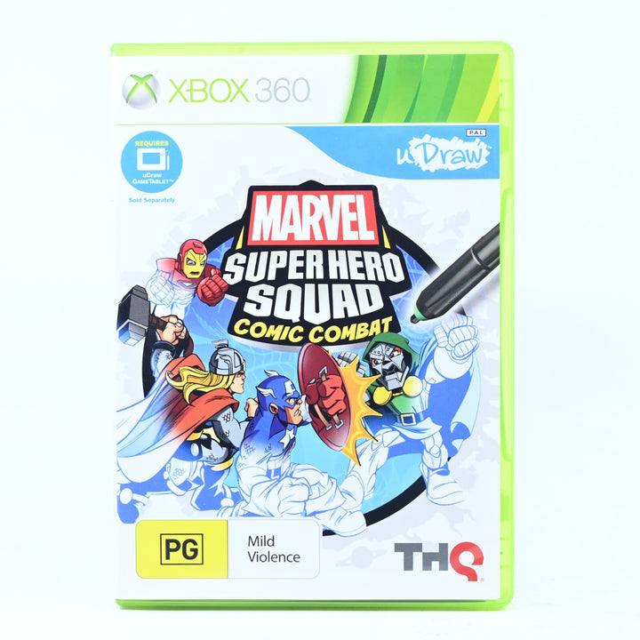 U Draw Marvel Super Hero Squad Comic Combat - Xbox 360 Game + Manual - PAL
