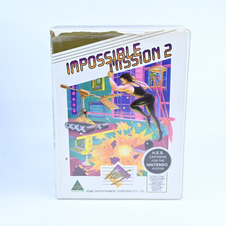 Impossible Mission 2 - Piggyback Cartridge - H.E.S / NES Game - PAL