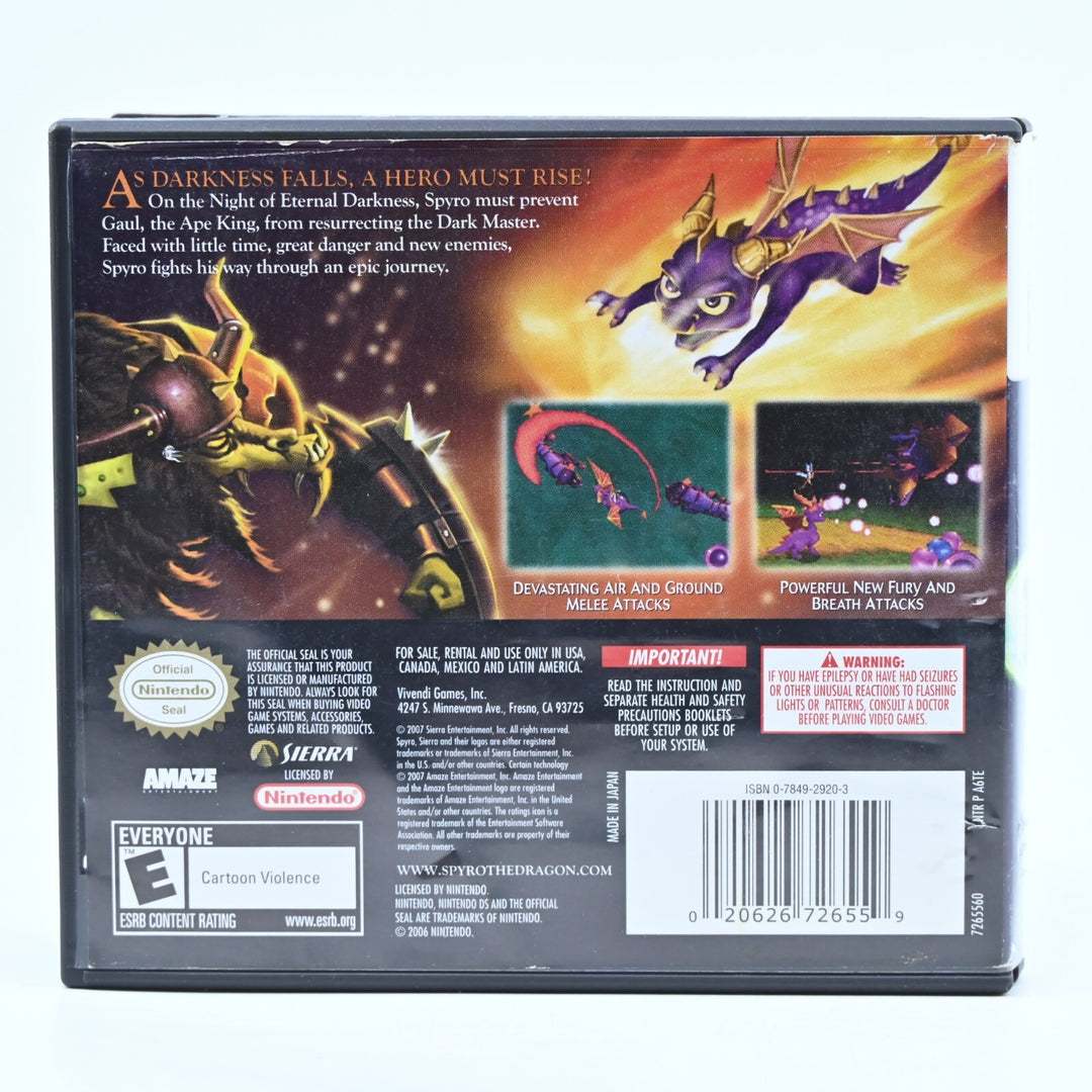 Legend of Spyro: The Eternal Night - Nintendo DS Game - NTSC - FREE POST!