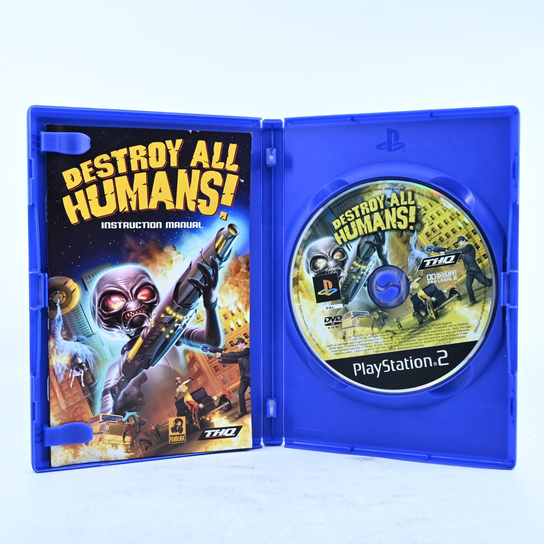 Destroy All Humans! - Sony Playstation 2 / PS2 Game + Manual - PAL - MINT DISC!