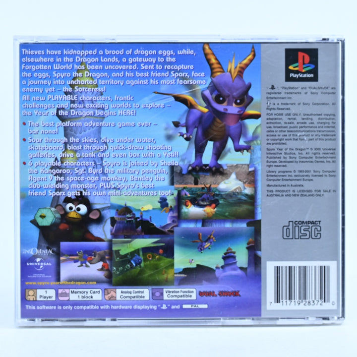 Spyro: Year of the Dragon - Sony Playstation 1 / PS1 Game + Manual - PAL