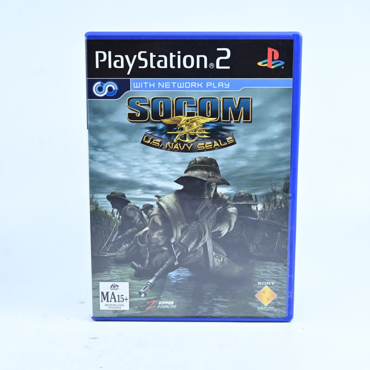 SOCOM: U.S. Navy Seals - Big Box - Sony Playstation 2 / PS2 Game