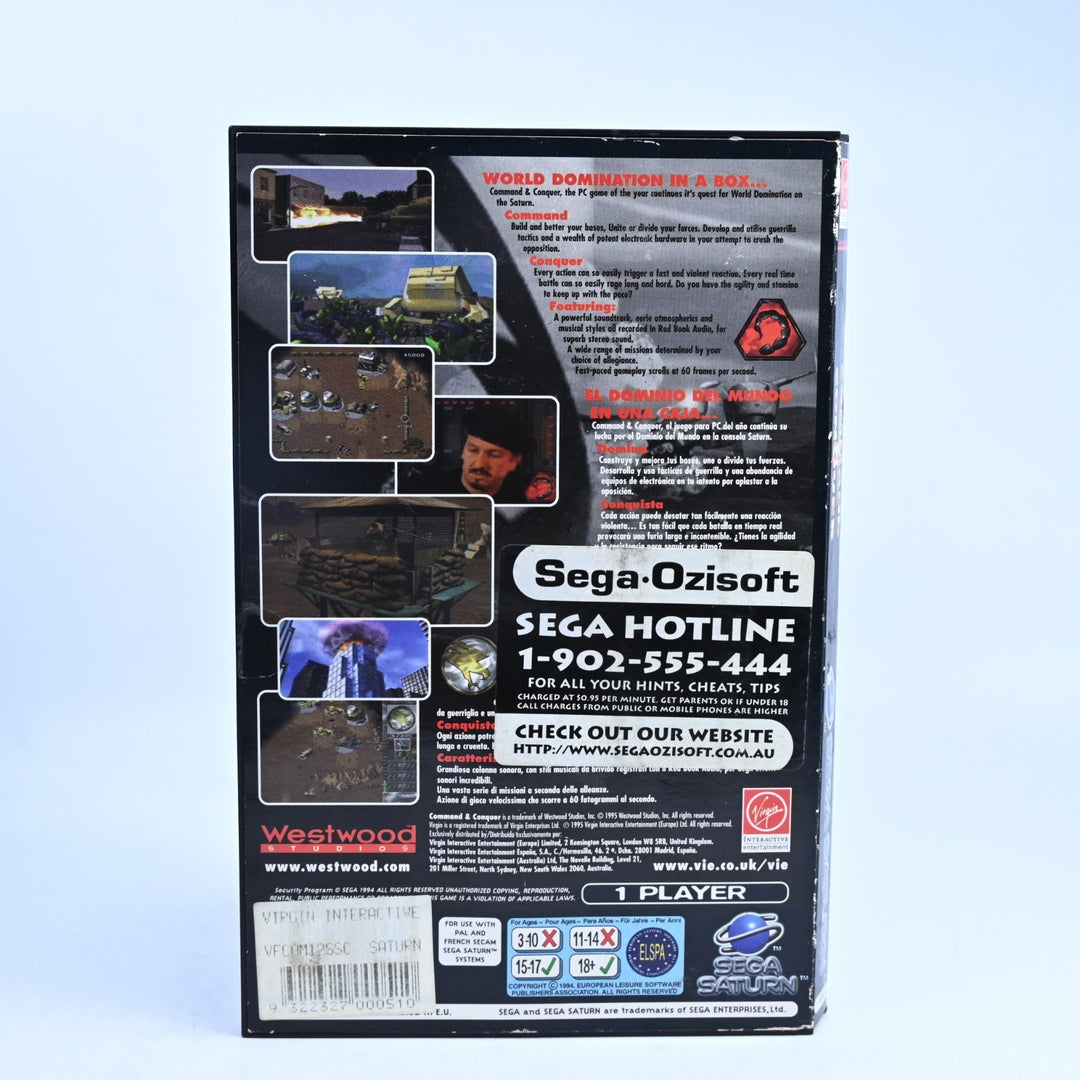 Command & Conquer - Sega Saturn Game + Manual - PAL - FREE POST!