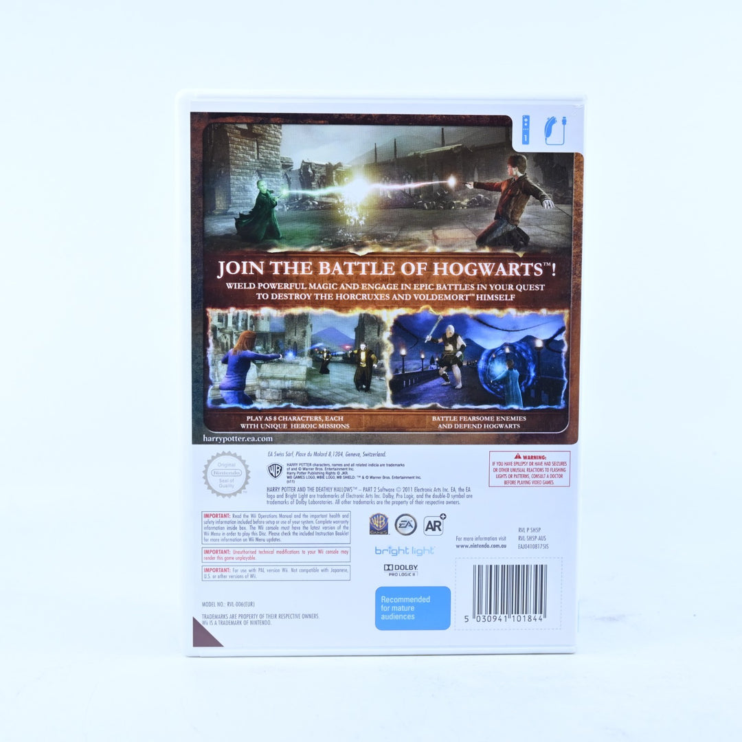 Harry Potter And The Deathly Hallows Part 2 - Nintendo Wii Game + Manual - PAL