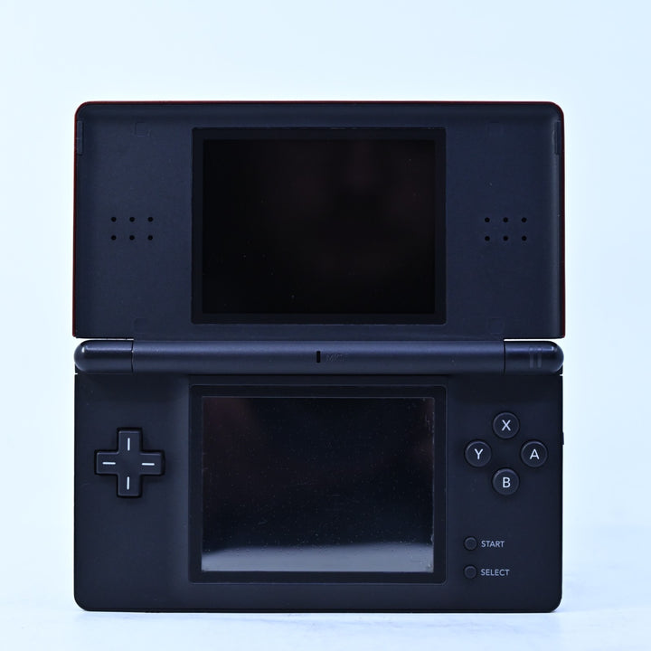 Black &amp; Crimson Red - Nintendo DS Lite Console - USG-001 - FREE POST!