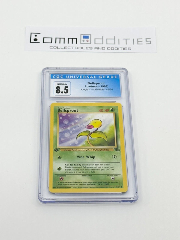 Bellsprout 1st Edition CGC 8.5 Pokemon Card - 1999 Jungle Set 49/64 - FREE POST!