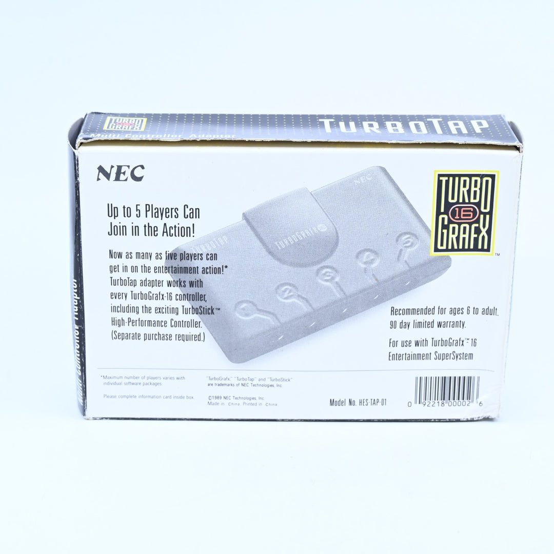 UNUSED! NEC Turbografx TurboTap / Multitap - Turbografx-16 Accessory / PC Engine