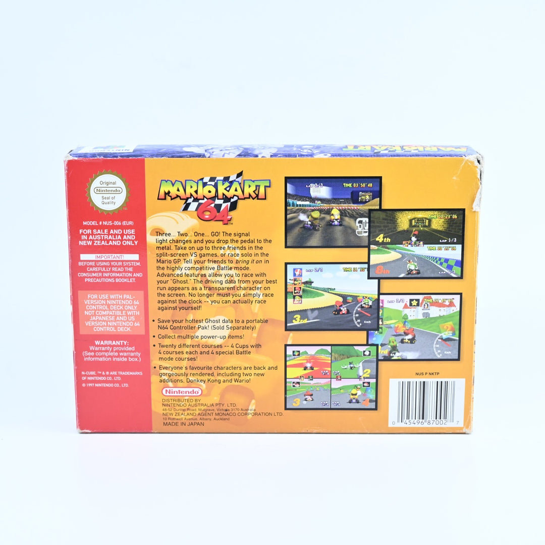Mario Kart 64 - N64 / Nintendo 64 Boxed Game - PAL - FREE POST!
