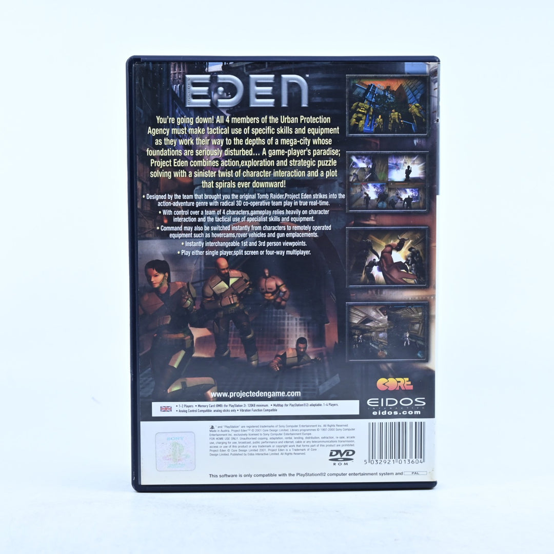 Project Eden - Sony Playstation 2 / PS2 Game + Manual - PAL - MINT DISC!
