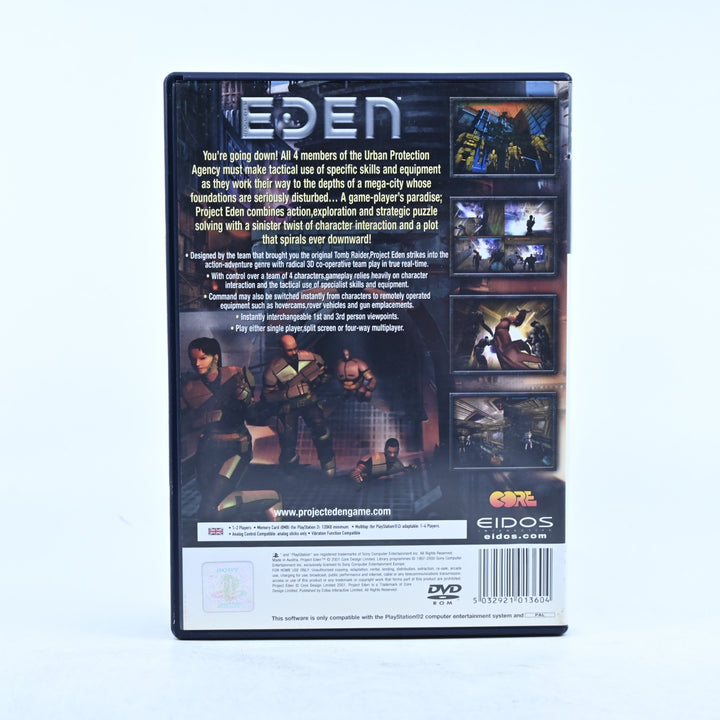 Project Eden - Sony Playstation 2 / PS2 Game + Manual - PAL - MINT DISC!