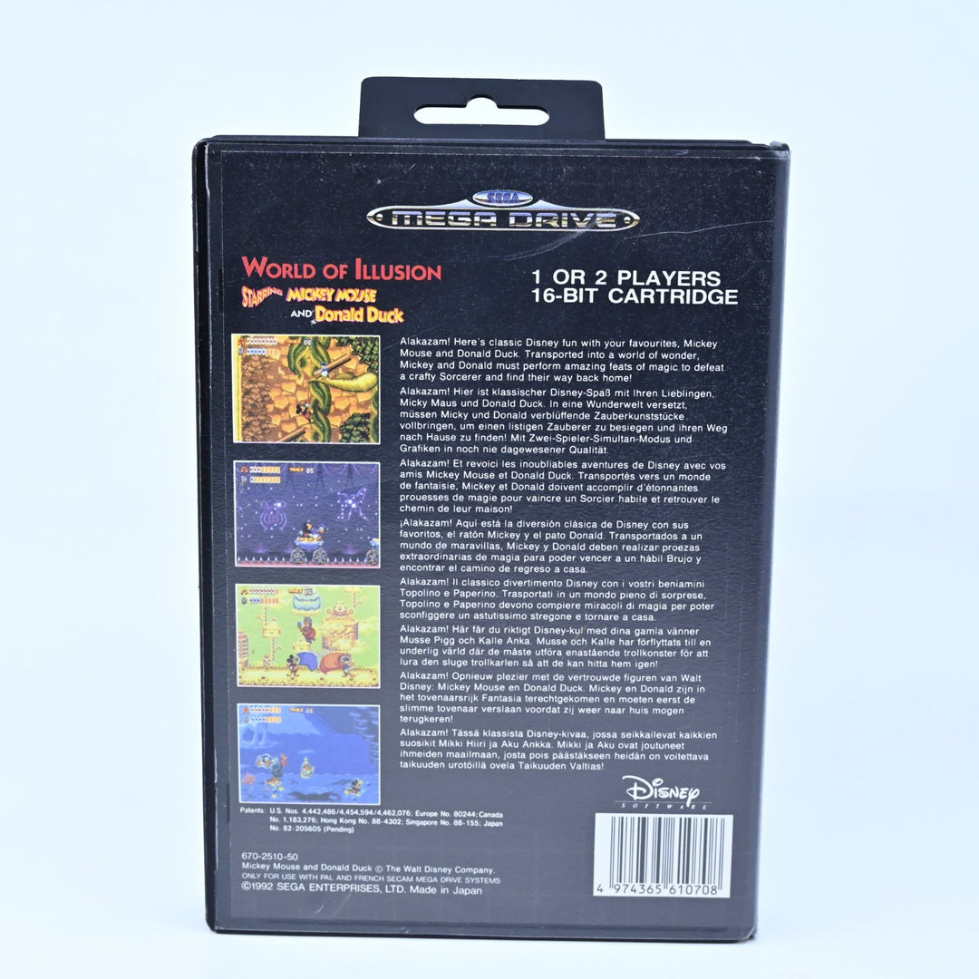 World of Illusion - Sega Mega Drive Game - No Manual - PAL - FREE POST!