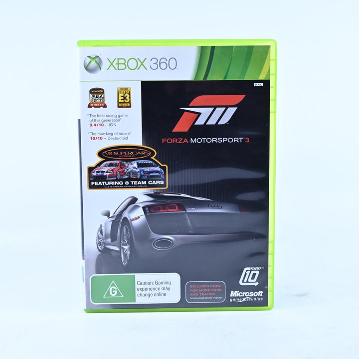 Forza Motorsport 3 - Xbox 360 Game + Manual - PAL - MINT DISC!