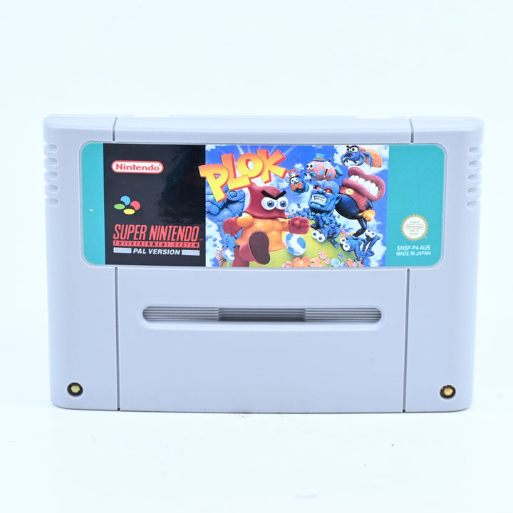 Plok - Super Nintendo / SNES Boxed Game - PAL - FREE POST!